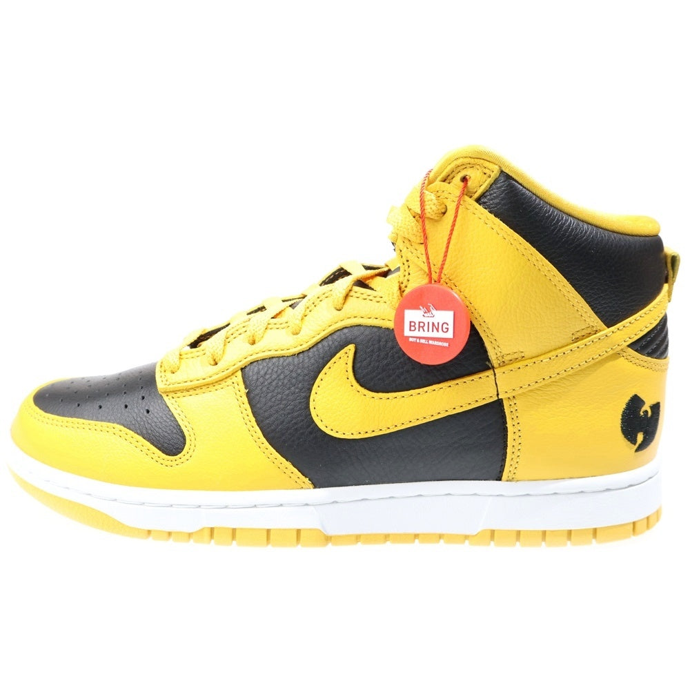 NIKE(ナイキ) ×Wu-Tang Clan DUNK HIGH HJ4320-001 ウータンクラン ダンク ハイカットスニーカー イエロー/ブラック US9.5/27.5cm
