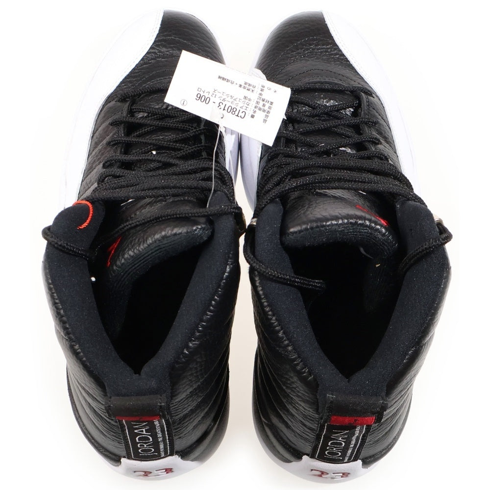 NIKE(ナイキ) AIR JORDAN12 RETRO CT8013-006 エアジョーダン12 ハイカットスニーカー ブラック/ホワイト US9.5/27.5cm