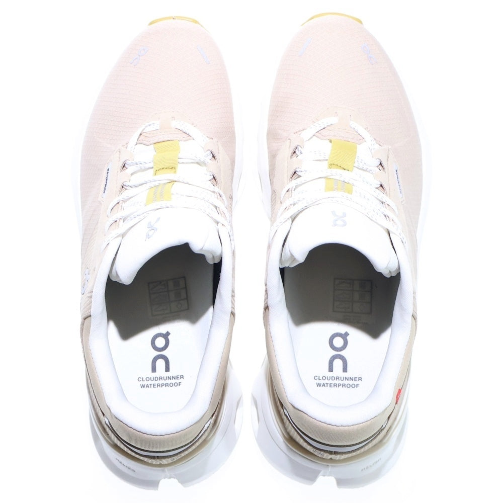 On(オン) Cloudrunner 2 Waterproof 3WE10144286 クラウドランナー 2 ウォータープルーフ ローカットスニーカー US7/24.0cm ベージュ レディース