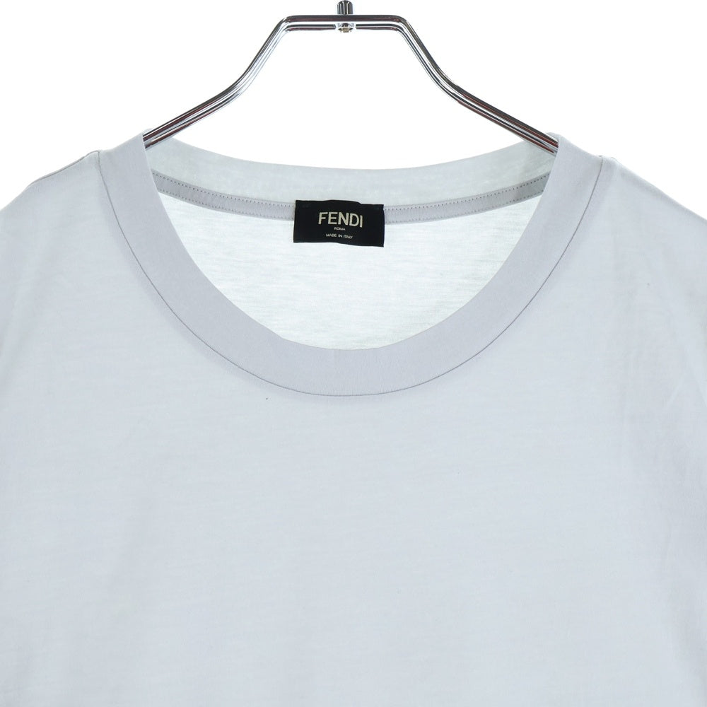FENDI(フェンディ) 23SS FF柄 ズッカ切替オーバーサイズ半袖Tシャツ FAF682 AN68 グレー