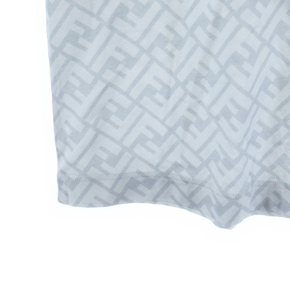 FENDI(フェンディ) 23SS FF柄 ズッカ切替オーバーサイズ半袖Tシャツ FAF682 AN68 グレー