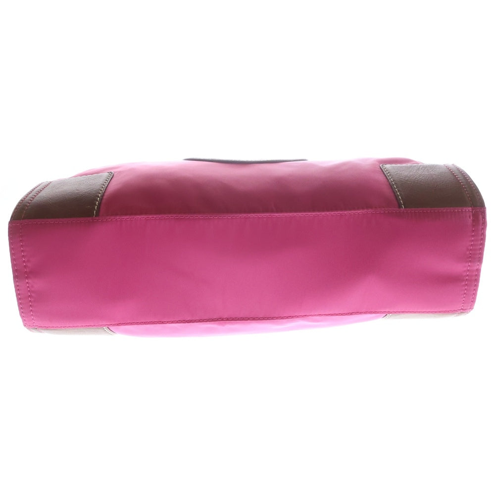 TORY BURCH(トリー バーチ) ロゴトート ナイロン ハンドトートバッグ ピンク