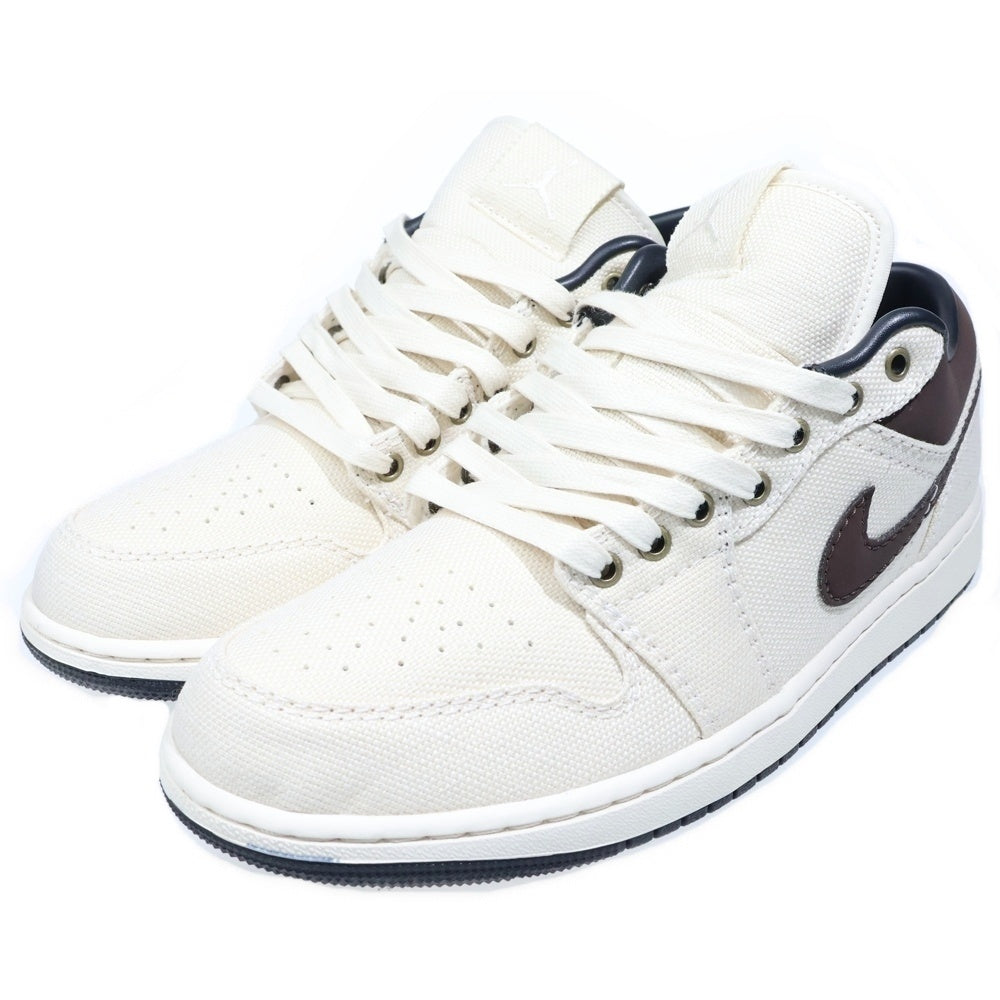 NIKE(ナイキ) AIR JORDAN 1 LOW PRM PALE IVORT IB8058-110 エアジョーダン1 ロー PRM ペールアイボリー ローカットスニーカー US9.5/27.5cm アイボリー