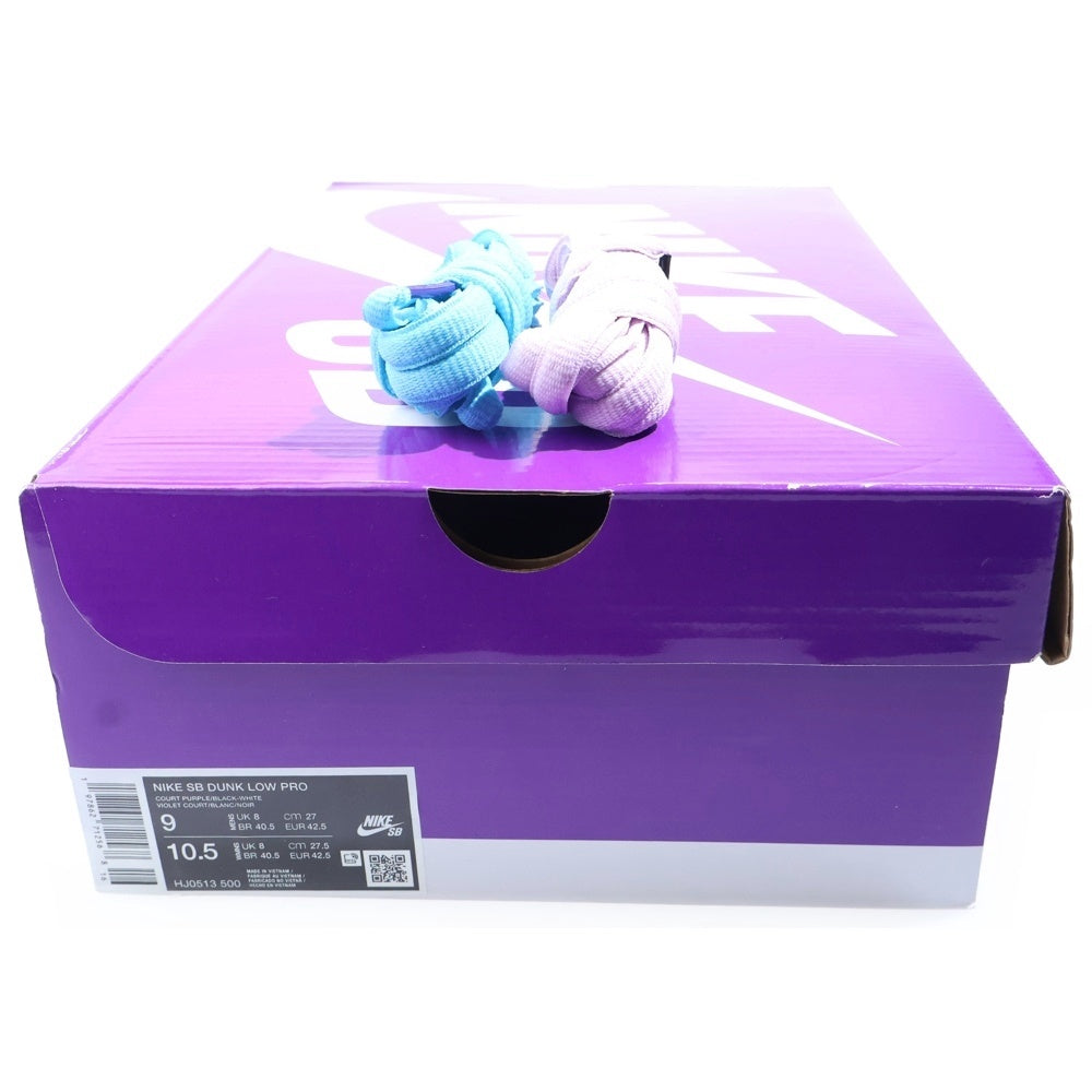 NIKE(ナイキ) ×Hayley Wilson Dunk Low Pro Black and Court Purple HJ0513-500 ダンク ヘイリーウィルソン ローカットスニーカー US9/27cm パープル