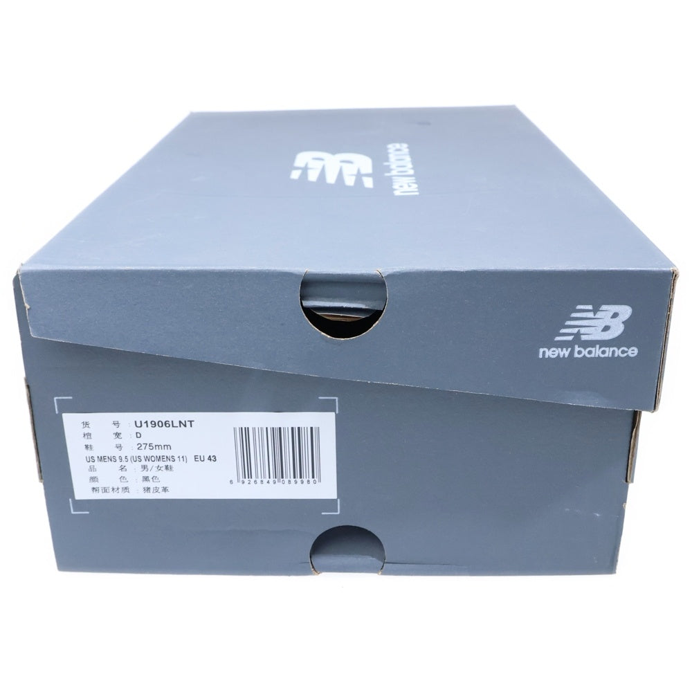 New Balance(ニューバランス) BLACK SUEDE U1906LNT ブラックスウェード ローカットスニーカー ローファー US9.5/27.5cm ブラック