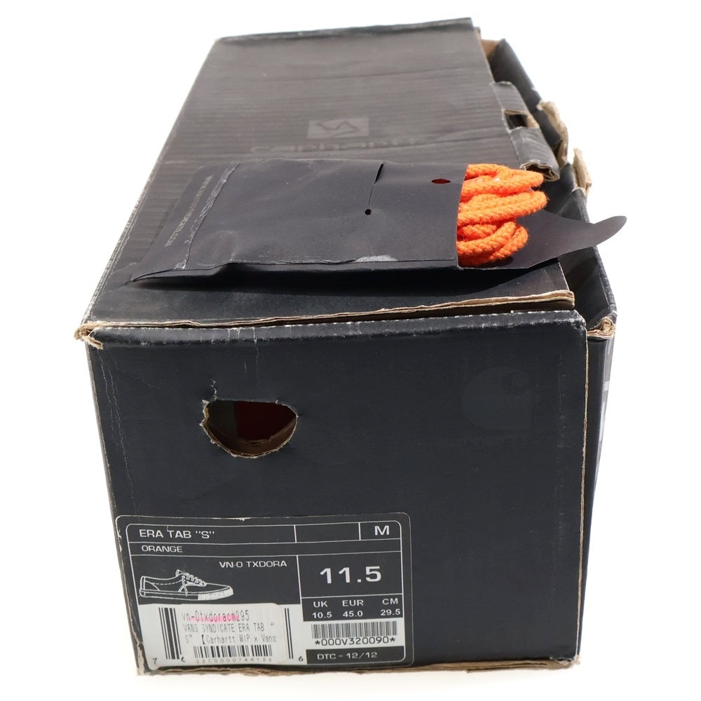 VANS(ヴァンズ) ×Carharrt WIP Syndicate Era Tab ×カーハート シンジケートエラタブ ローカットスニーカー シューズ US11.5/29.5cm オレンジ