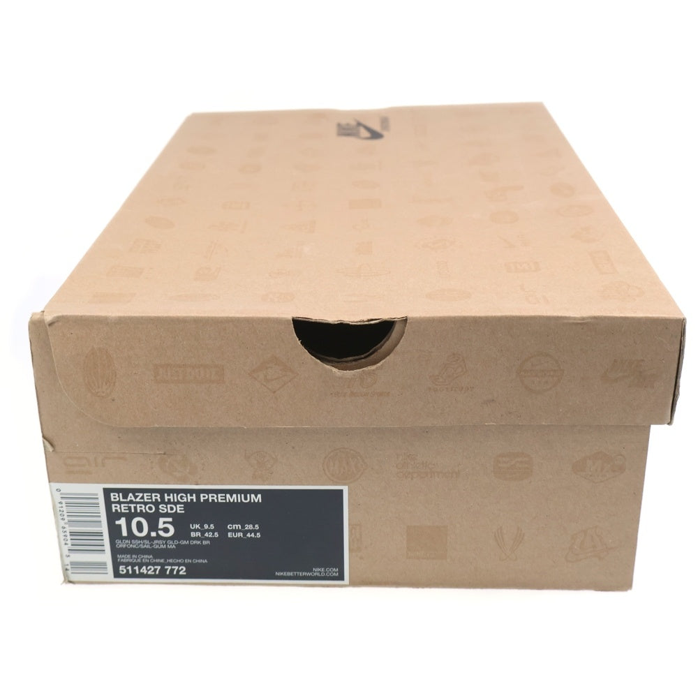 NIKE(ナイキ) BLAZER HIGH PREMIUM RETRO ブレザーハイプレミアムレトロ ハイカットスニーカー 511427-772 US10.5/28.5cm イエロー