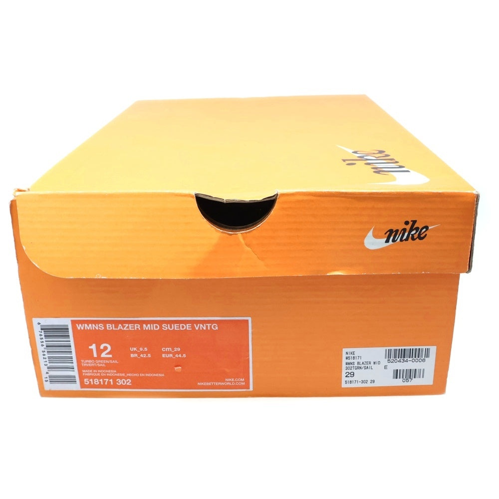 NIKE(ナイキ) WMNS BLAZER MID SUEDE VNTG ウィメンズ ブレザーミッドスエードヴィンテージ ローカットスニーカー シューズ 518171-302 US12/29.0cm ブルー レディース