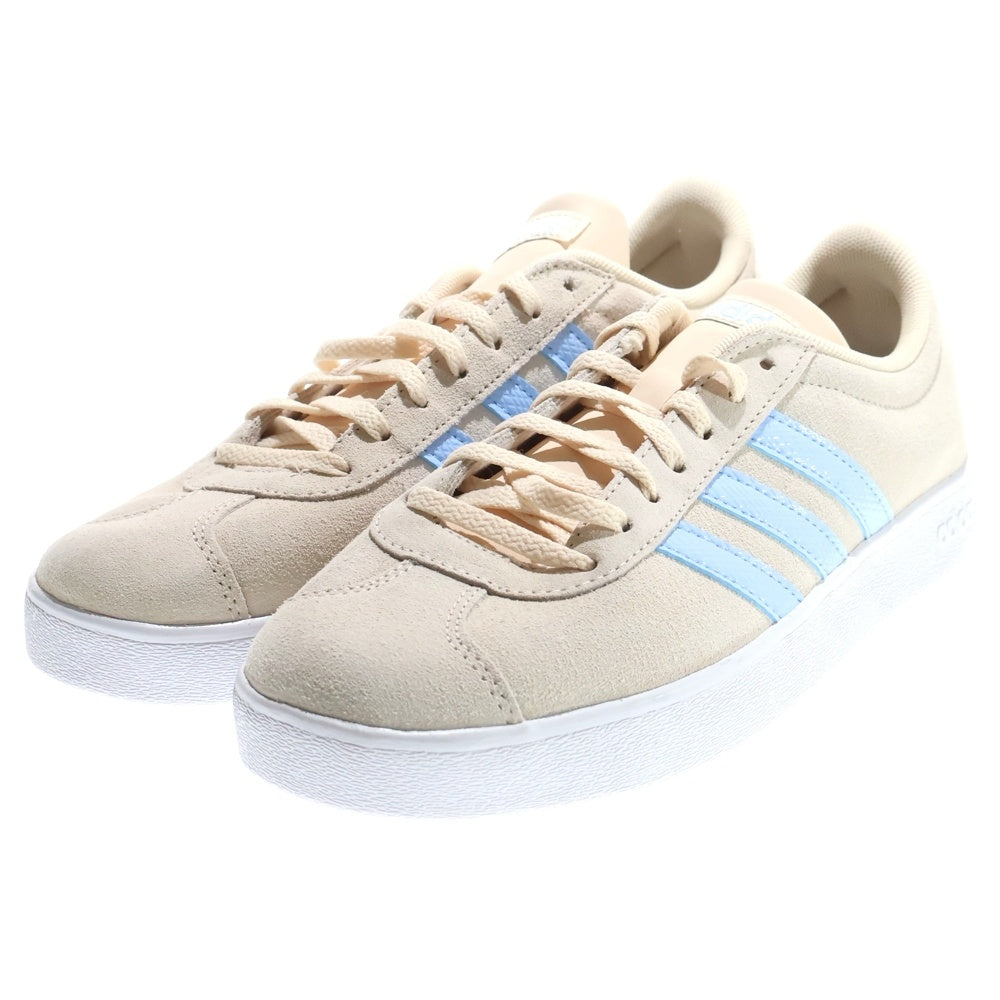 adidas(アディダス) WMNS VL Court 2.0 EE6787 ウィメンズ VL コート ローカットスニーカー US10/27.0cm クリーム レディース