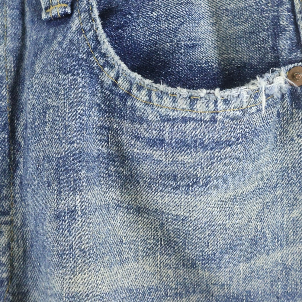 New Manual(ニュー マニュアル) #017 LV 61'S TAPERED JEANS テーパード ダメージジーンズ PT-AG-0001 インディゴ