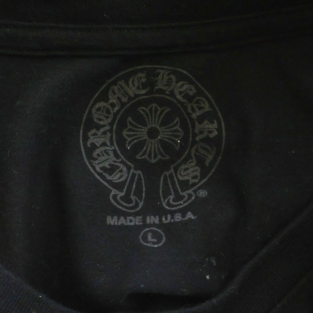 CHROME HEARTS(クロムハーツ) CH SCROLL LOGO L/S TEE スクロールロゴ アームプリント長袖Tシャツ ブラック