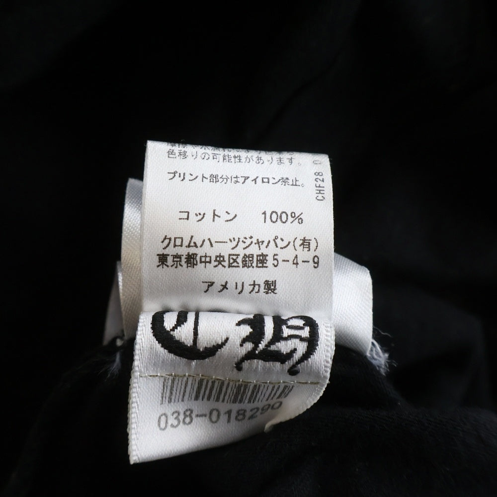 CHROME HEARTS(クロムハーツ) CH SCROLL LOGO L/S TEE スクロールロゴ アームプリント長袖Tシャツ ブラック