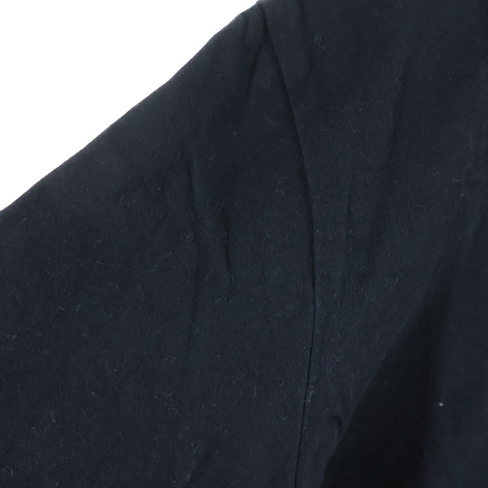 DIESEL(ディーゼル) フロントサイドロゴプリント 長袖Tシャツ コットン ブラック