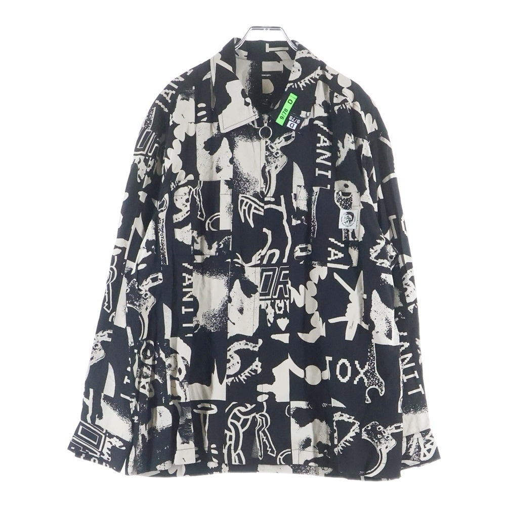 DIESEL(ディーゼル) ジップアップ ポケット 長袖シャツ リヨセル 総柄
