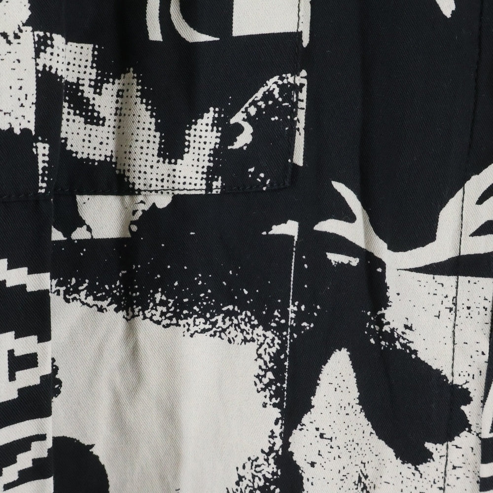 DIESEL(ディーゼル) ジップアップ ポケット 長袖シャツ リヨセル 総柄