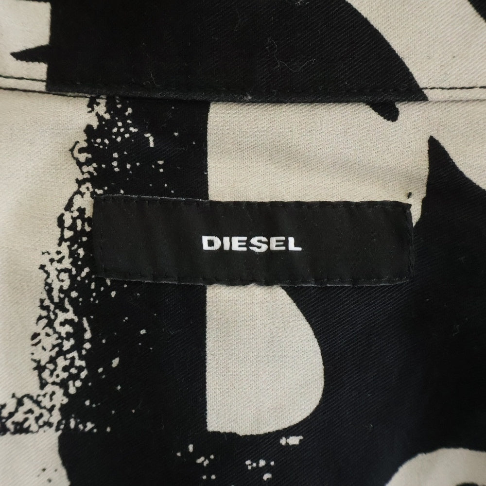 DIESEL(ディーゼル) ジップアップ ポケット 長袖シャツ リヨセル 総柄