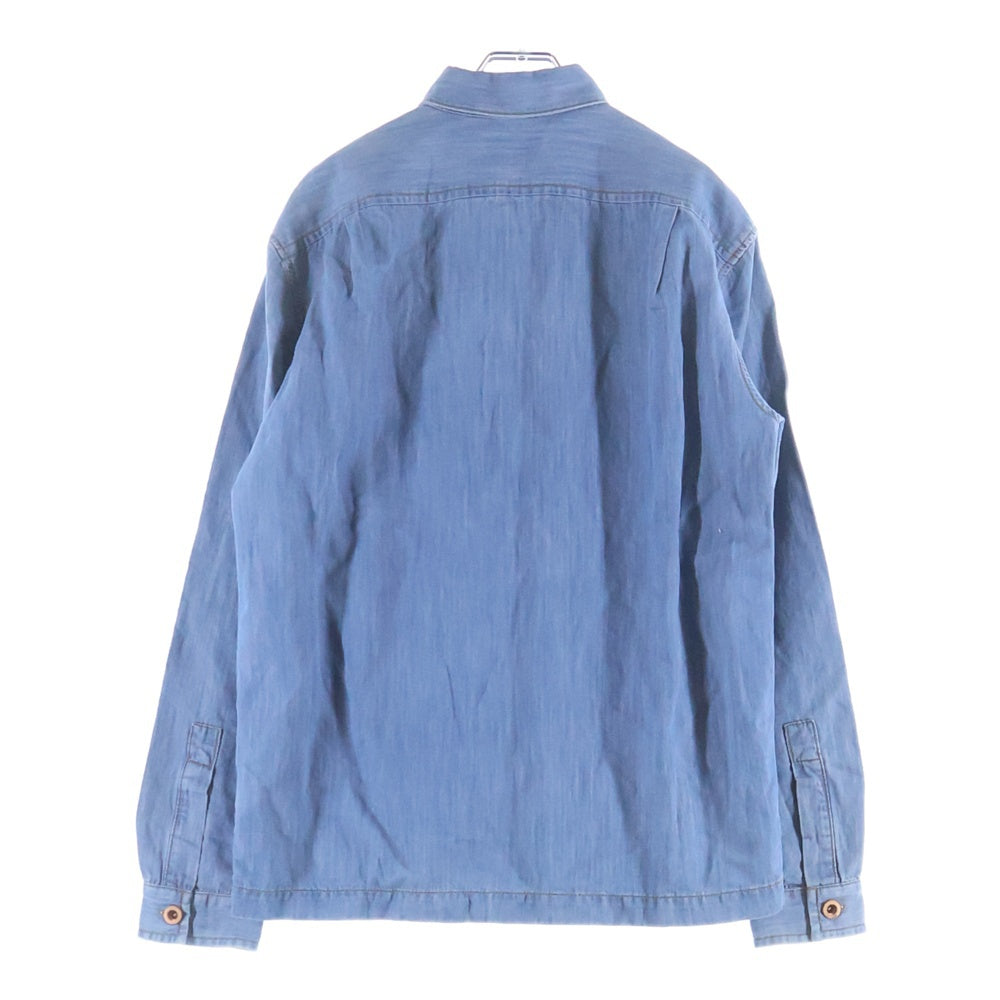 DIESEL(ディーゼル) デニム 長袖シャツ コットン リネン ライトブルー