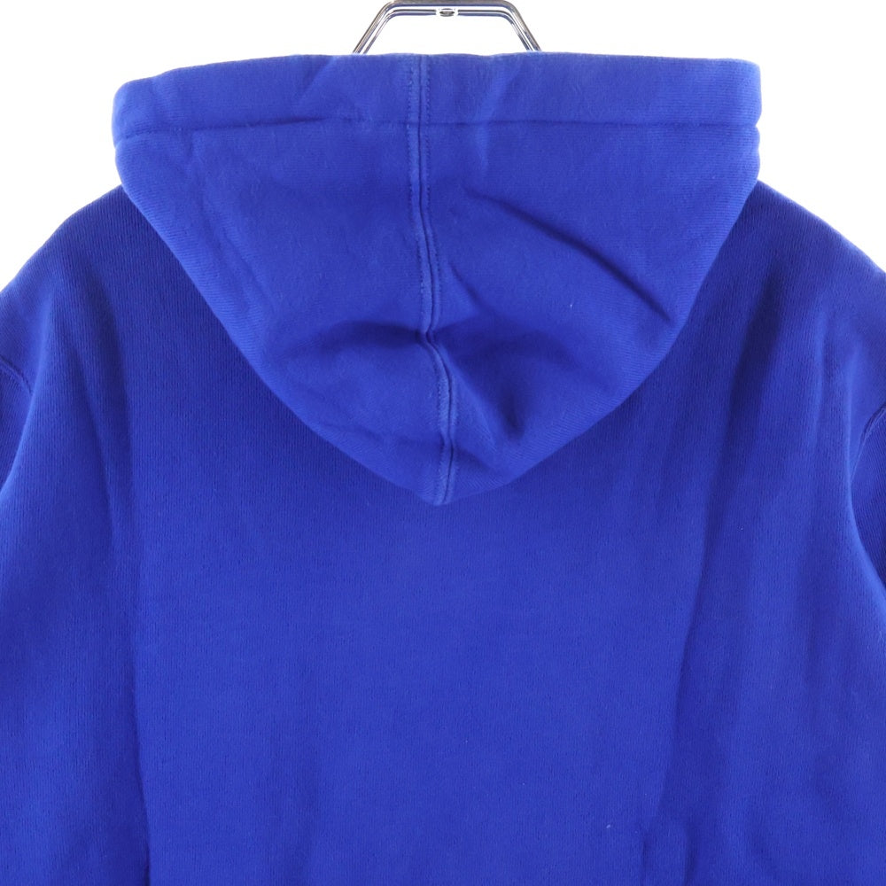 RALPH LAUREN(ラルフローレン) フロントロゴ刺繍 スウェットプルオーバーパーカー コットン ブルー