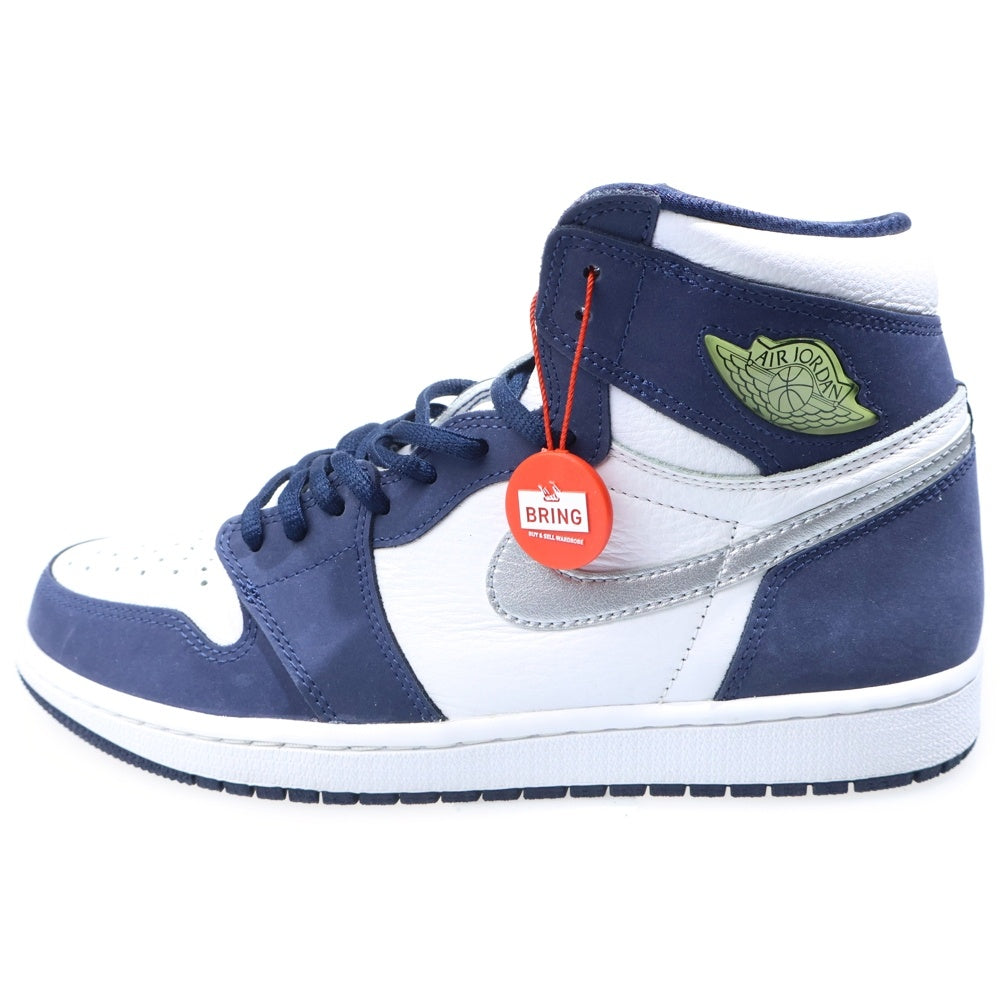 NIKE(ナイキ) AIR JORDAN 1 HIGH OG CO.JP MIDNIGHT NAVY 2020 DC1788-100 エアジョーダン1 ミッドナイトネイビー ハイカットスニーカー US9.5/27.5cm ホワイト/ネイビー