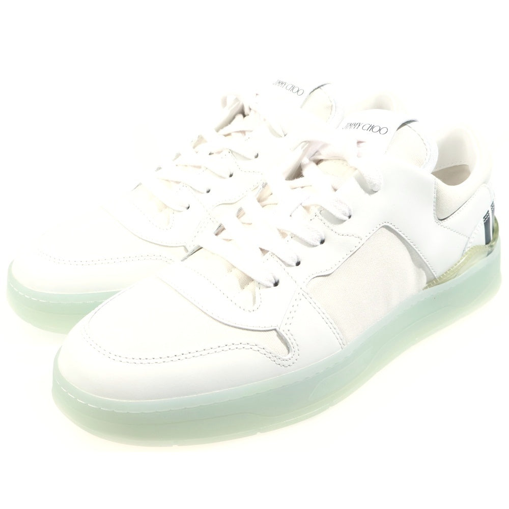 JIMMY CHOO(ジミーチュウ) FLORENT-M MZUL44 フローレント キャンバス ローカットスニーカー ホワイト