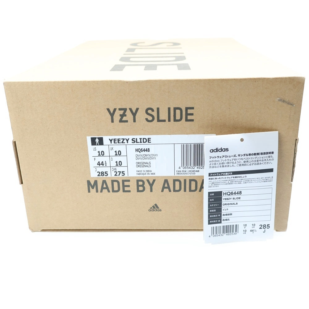 adidas(アディダス) YEEZY SLIDE Onyx HQ6448 イージースライド オニキス サンダル ブラック US10.5/28.5cm