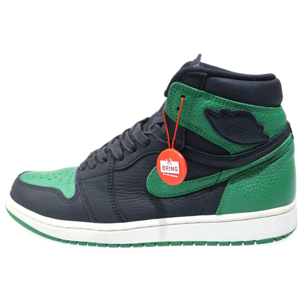NIKE(ナイキ) AIR JORDAN 1 RETRO HIGH OG PINE GREEN 2020 555088-030 エアジョーダン1 パイングリーン ハイカットスニーカー ブラック/グリーン US9.5/27.5cm
