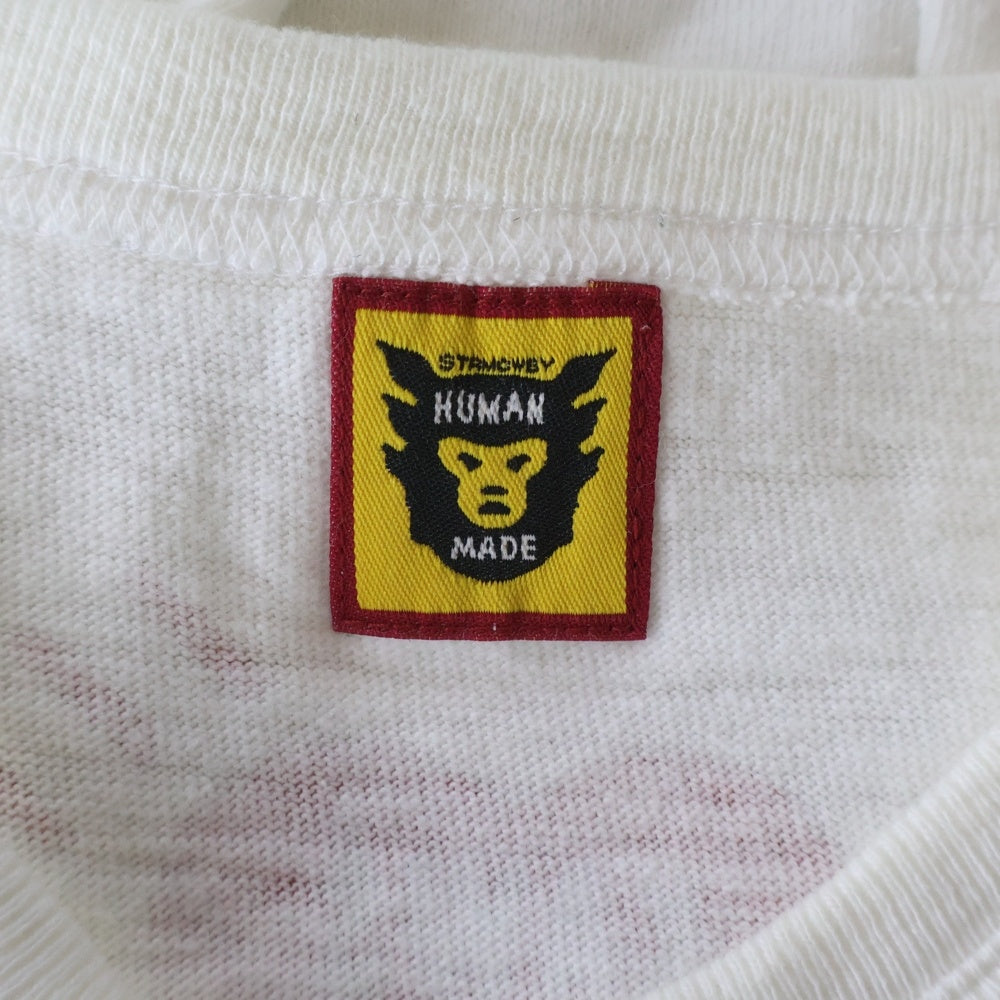 HUMAN MADE(ヒューマンメイド) ×KAWS ×カウズ フロントプリント半袖Tシャツ 半袖カットソー ホワイト