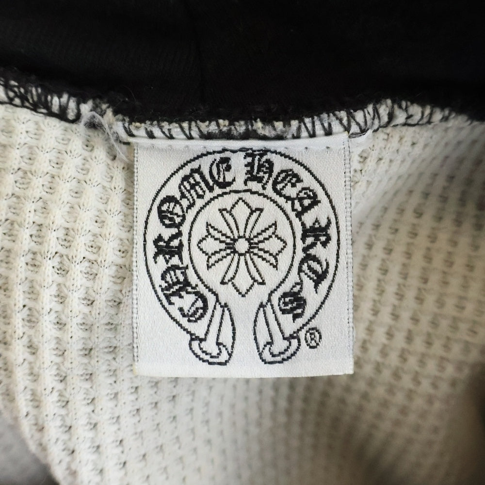 CHROME HEARTS(クロムハーツ) OLD オールド 裏地サーマル アームフローラル プリント プルオーバーパーカー ブラック