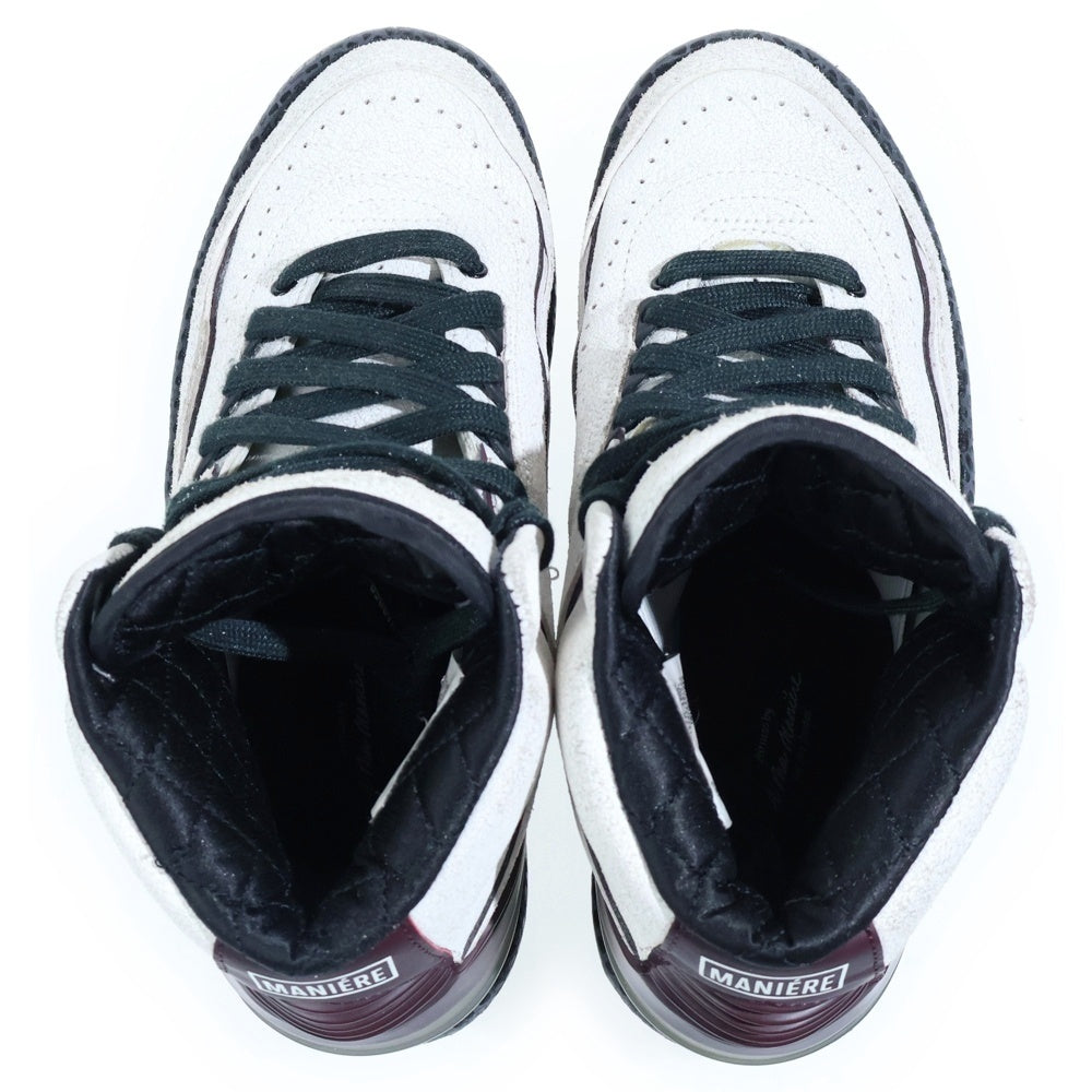 NIKE(ナイキ) ×A MA MANIERE AIR JORDAN 2 RETRO SP DO7216-100 ア マ マニエール エアジョーダン 2 レトロ ハイカットスニーカー ホワイト/バーガンディ US5.5/24.0cm