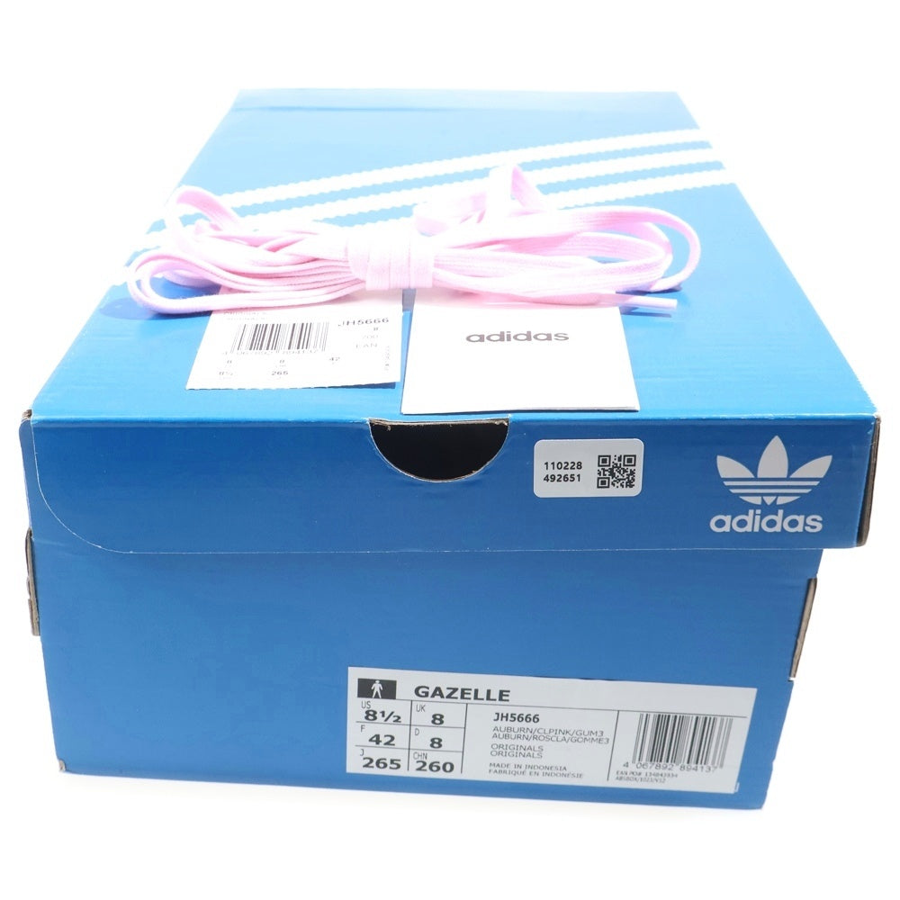 adidas(アディダス) Gazelle JH5666 ガゼル ローカットスニーカー US8.5/26.5cm ブラウン/ピンク