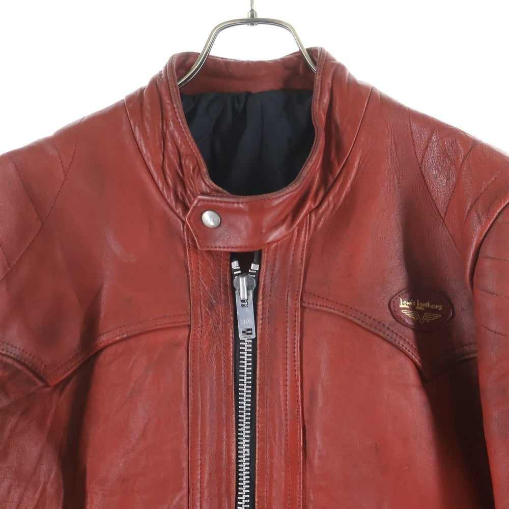 Lewis Leathers(ルイスレザー) 70s Drifter ドリフター レザーシングルライダースジャケット レッド