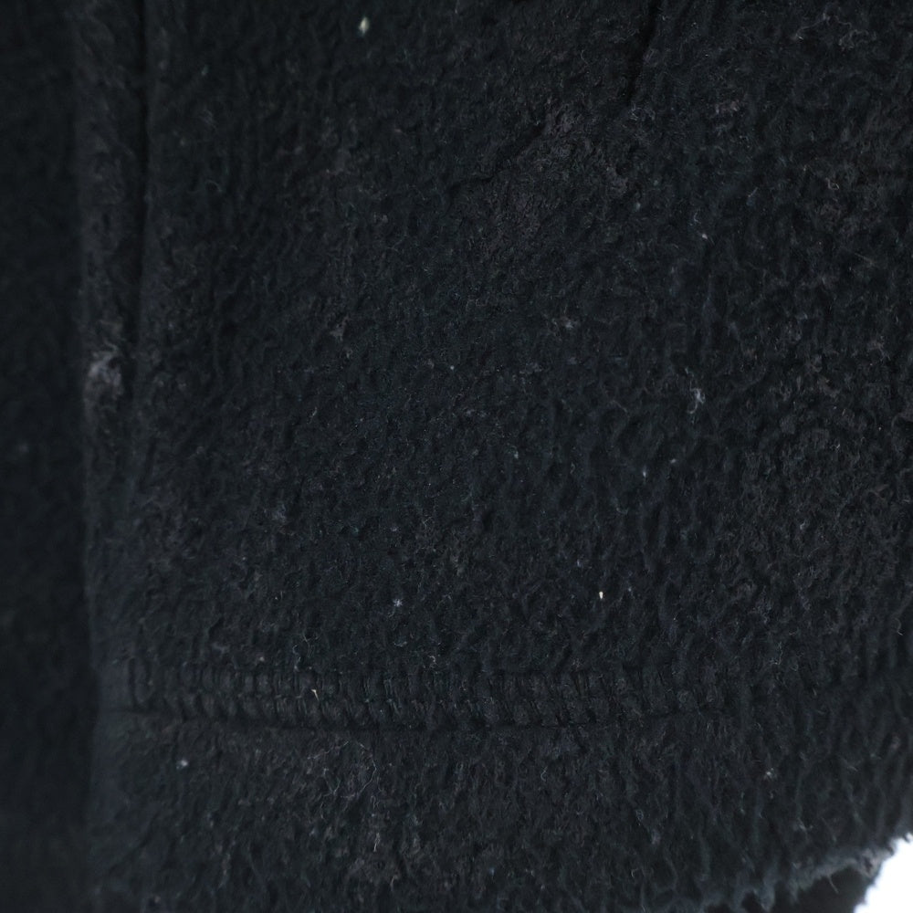 BALENCIAGA(バレンシアガ) 23AW PARIS MOON Fleece Hoodie 744435 TOVJ4 パリスムーン ダメージ加工フリーススウェットプルオーバーパーカー ブラック