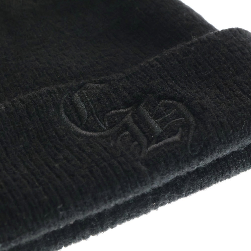 CHROME HEARTS(クロムハーツ) CH Logo Embroidery Beanie CHロゴ刺繍ビーニー ニット帽 ブラック