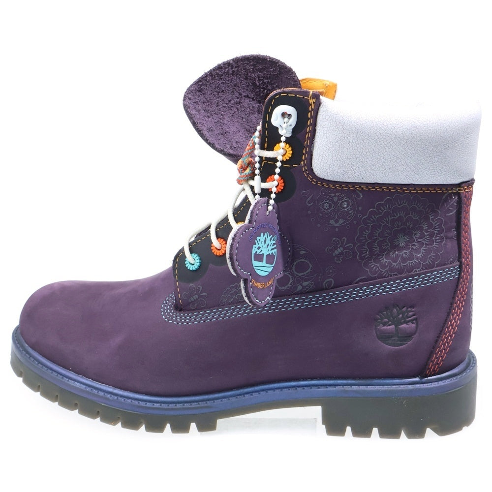 Timberland(ティンバーランド) ディア デ ムエルトス 死者の日 ブーツ US9/27.0cm TB 0A41MW EJJ パープル