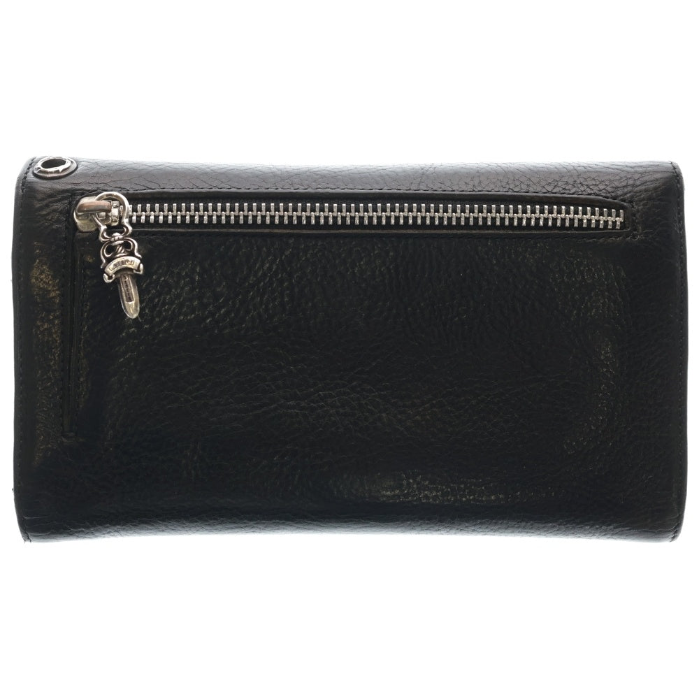 CHROME HEARTS(クロムハーツ) WAVE ウェーブ レザーウォレット 財布 ブラック BCA375