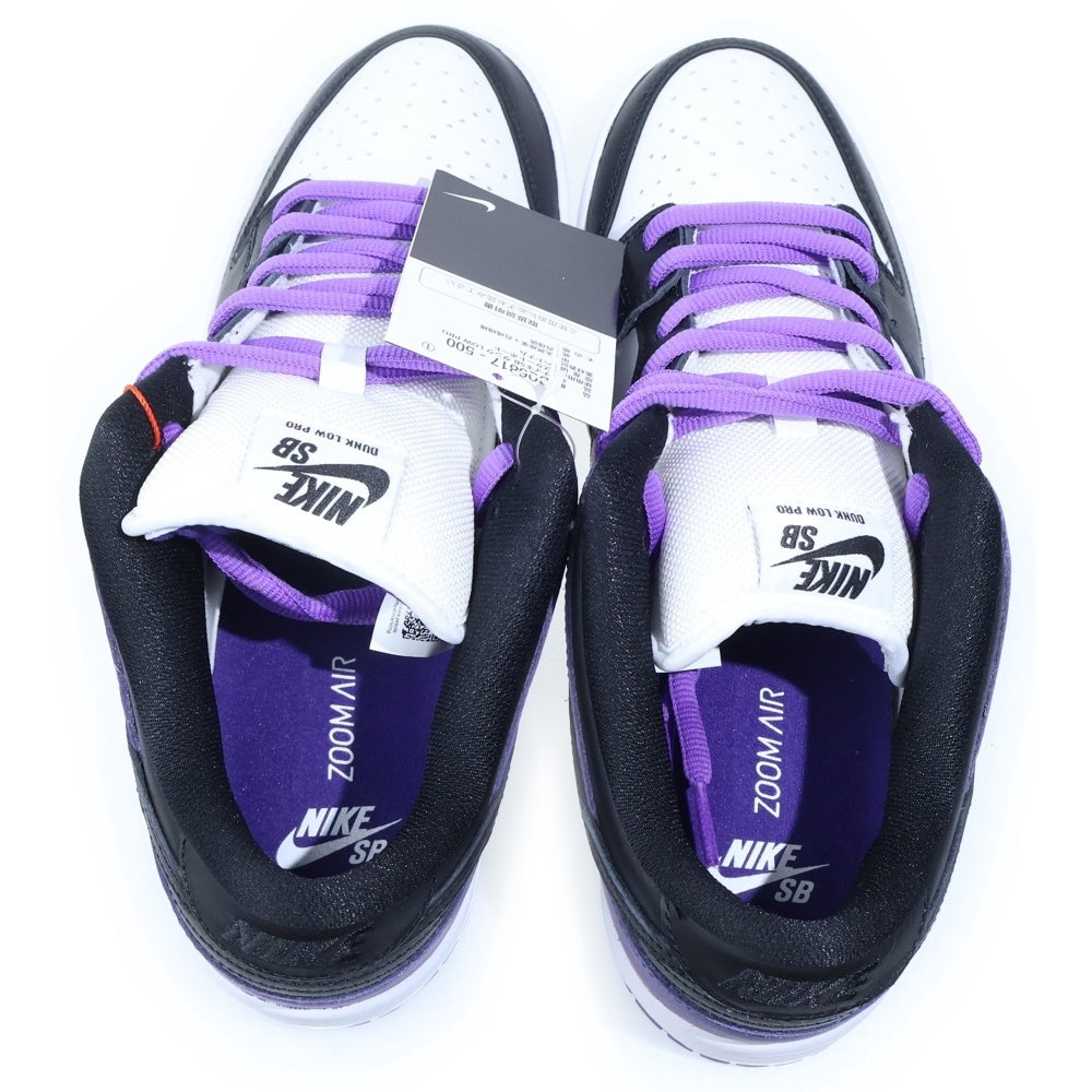 NIKE SB(ナイキエスビー) DUNK LOW PRO COURT PURPLE BQ6817-500 ダンク コートパープル ローカットスニーカー US9.5/27.5cm パープル