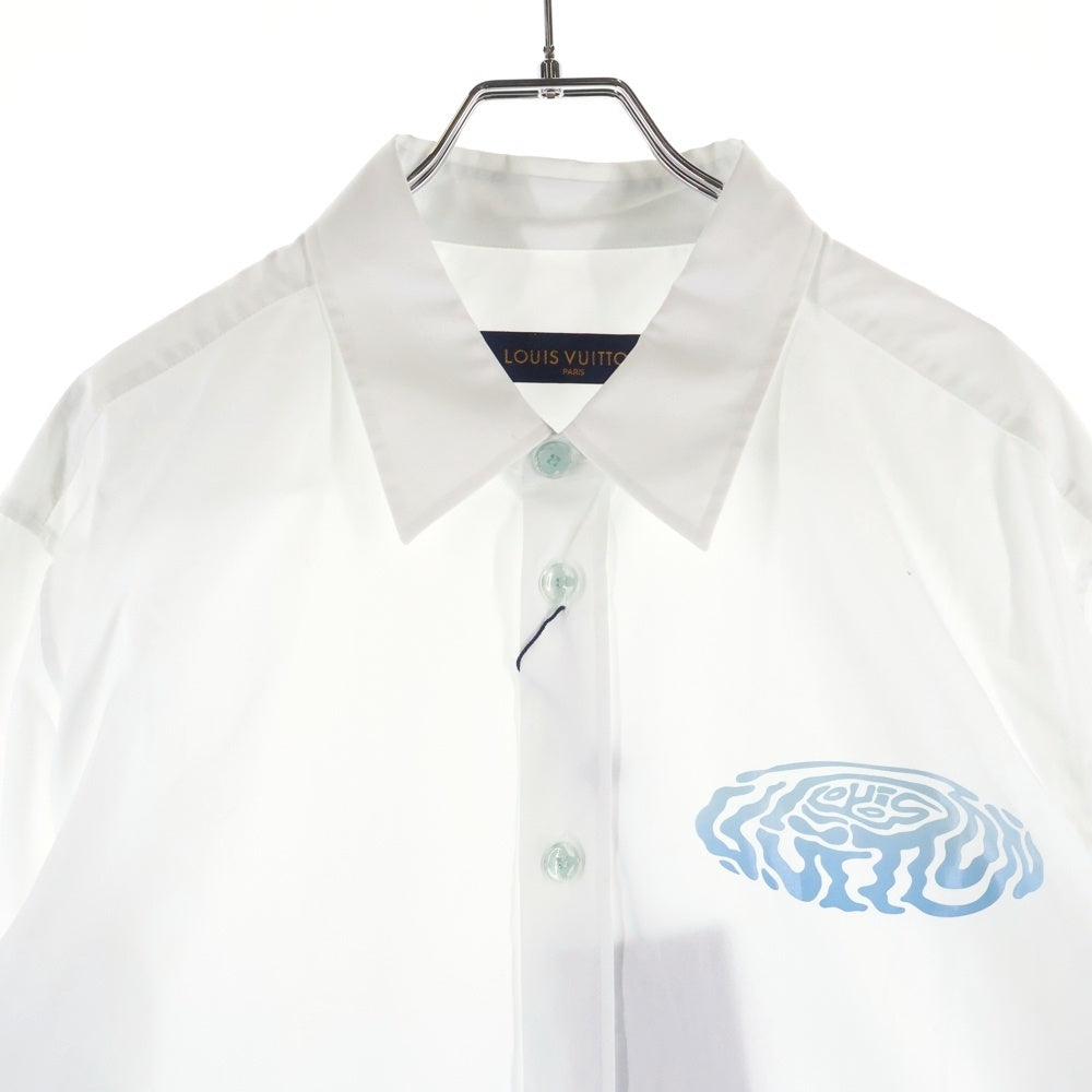 LOUIS VUITTON(ルイヴィトン) フロントロゴプリントロングスリーブ長袖シャツ RM232Q ZJ9 HPS52W ホワイト