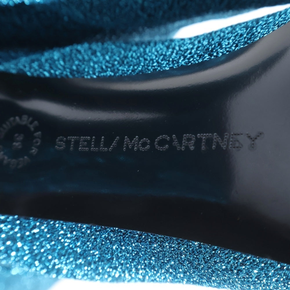 STELLA McCARTNEY(ステラマッカートニー) ラメニーハイブーツ ブルー レディース