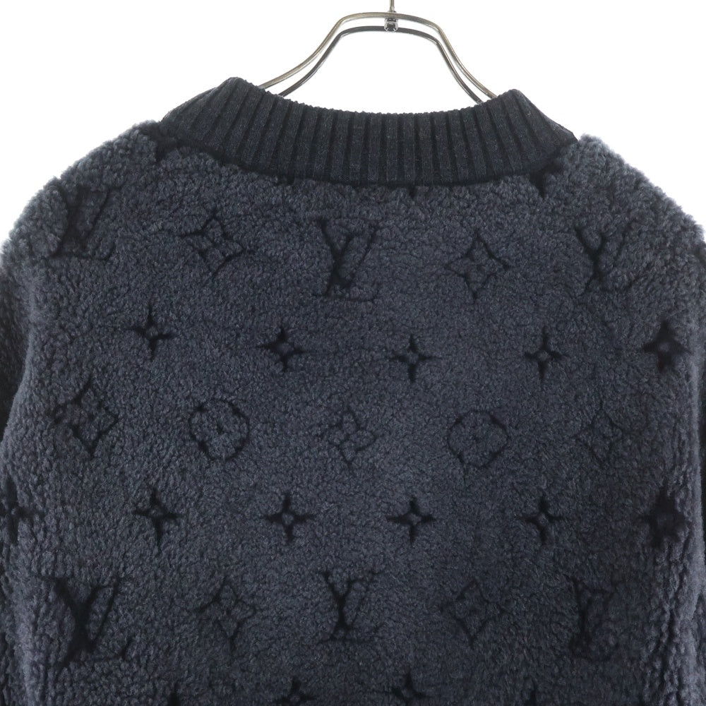 LOUIS VUITTON(ルイヴィトン) モノグラムシャーリングボアクルーネックスウェットトレーナー HHL77WRDA ブラック