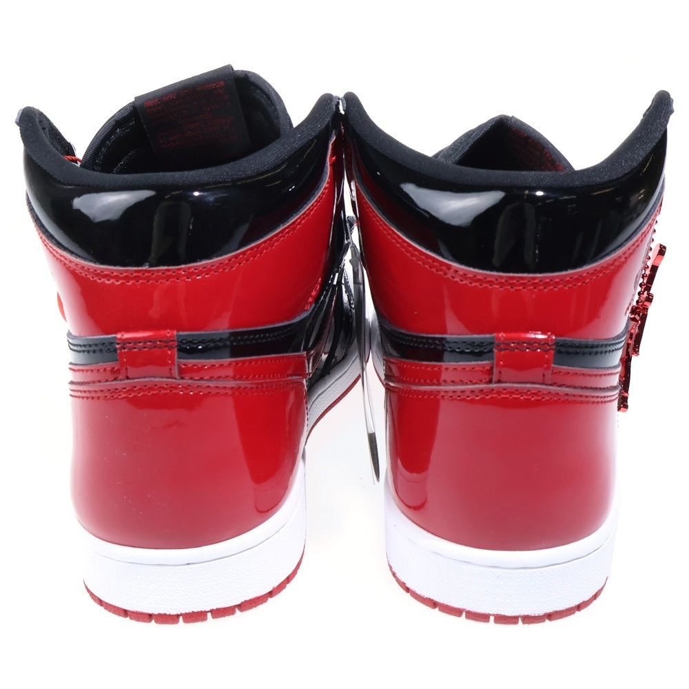 NIKE(ナイキ) AIR JORDAN 1 RETRO HIGH OG BRED PATENT 555088-063 エアジョーダン1 レトロ ブレッド パテント ハイカットスニーカー レッド/ブラック US10/28.0cm