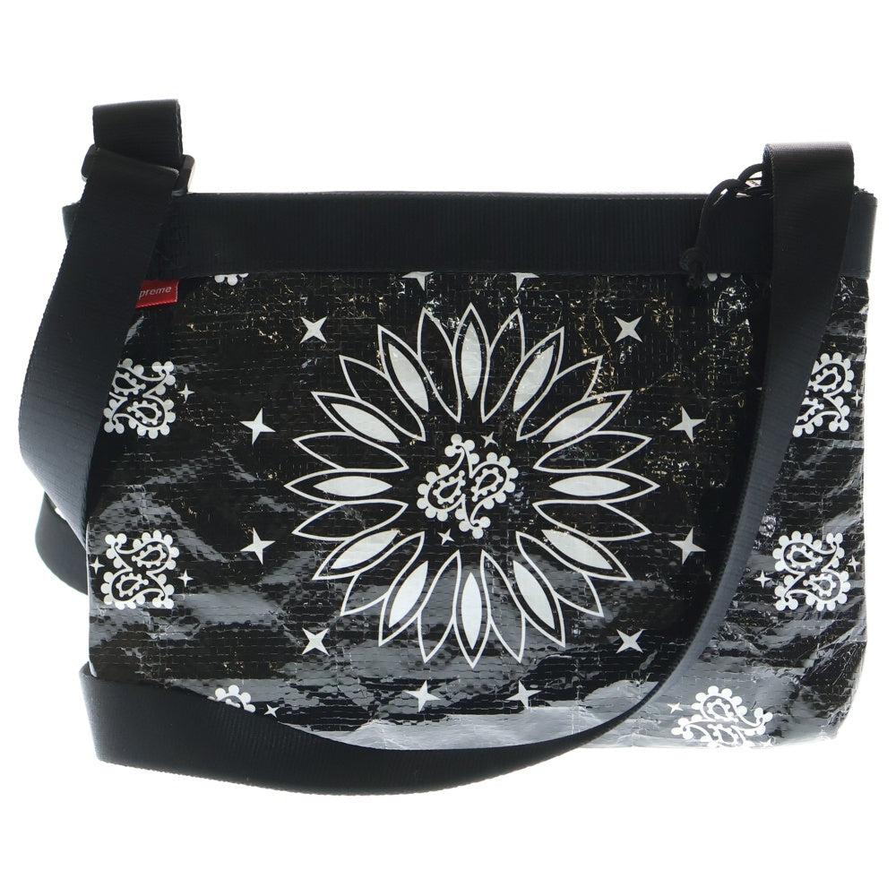 SUPREME シュプリーム 21SS Bandana Tarp Side Bag バンダナ タープサイドバッグ ブラック SUPREME(シュプリーム) 21SS Bandana Tarp Side Bag バンダナタープ