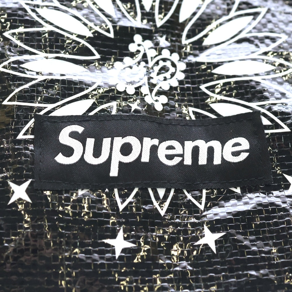 SUPREME(シュプリーム) 21SS Bandana Tarp Side Bag バンダナタープサイドバッグ ショルダーバッグ ブラック