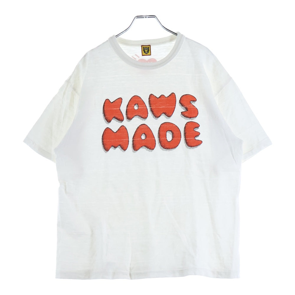 HUMAN MADE(ヒューマンメイド) ×KAWS プリントTシャツ 半袖カットソー ホワイト