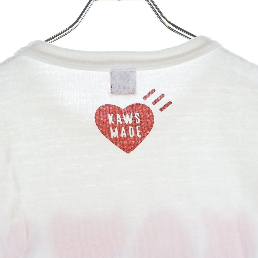 HUMAN MADE(ヒューマンメイド) ×KAWS プリントTシャツ 半袖カットソー ホワイト