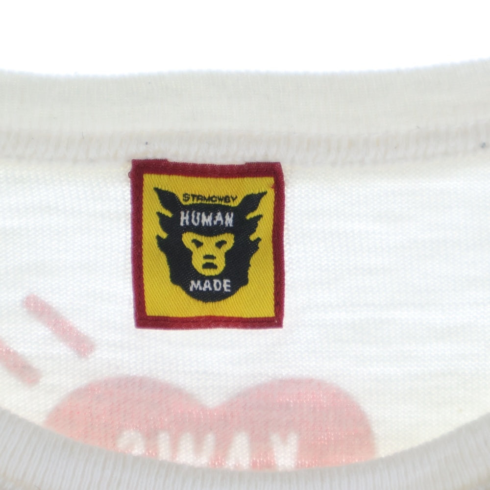 HUMAN MADE(ヒューマンメイド) ×KAWS プリントTシャツ 半袖カットソー ホワイト