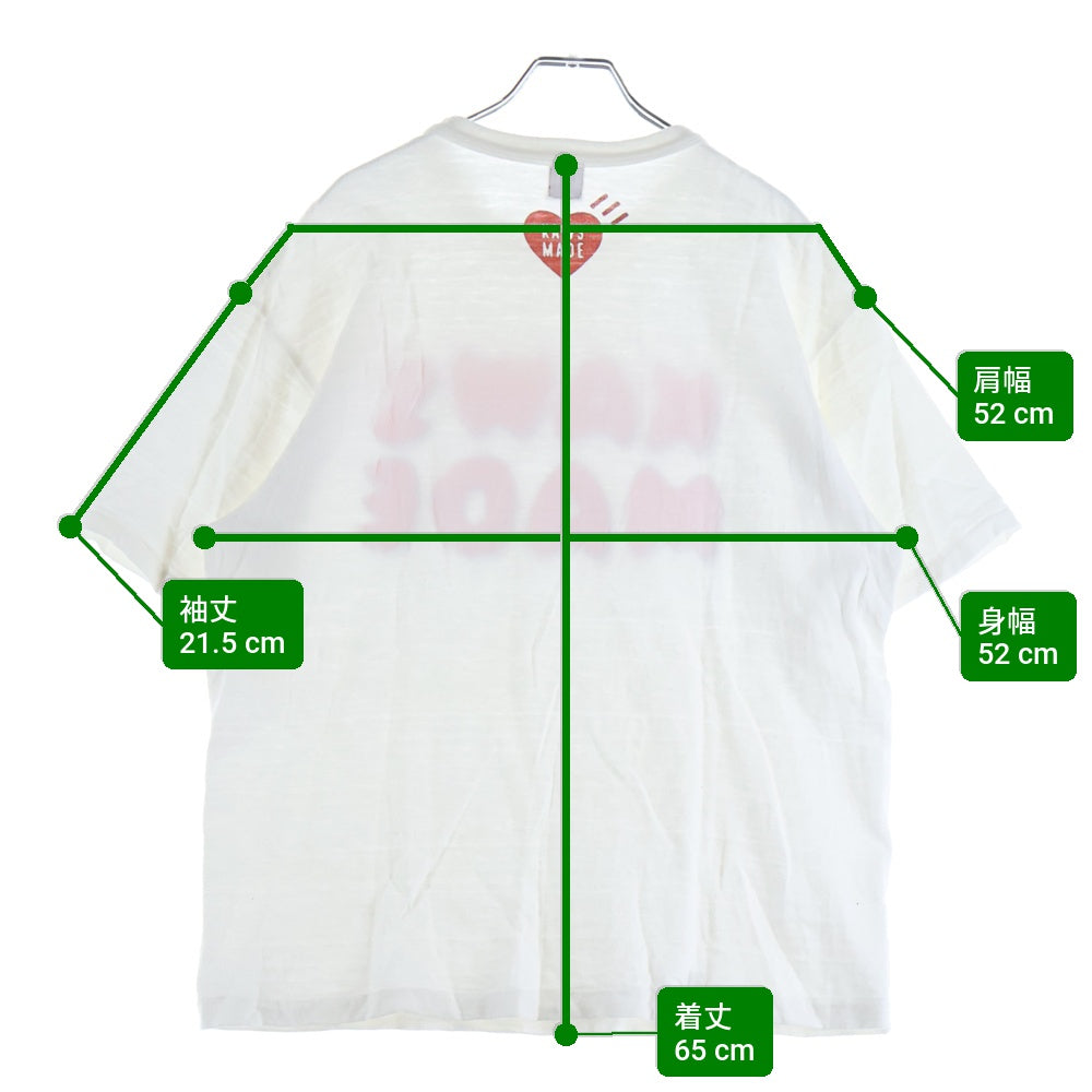 HUMAN MADE(ヒューマンメイド) ×KAWS プリントTシャツ 半袖カットソー ホワイト