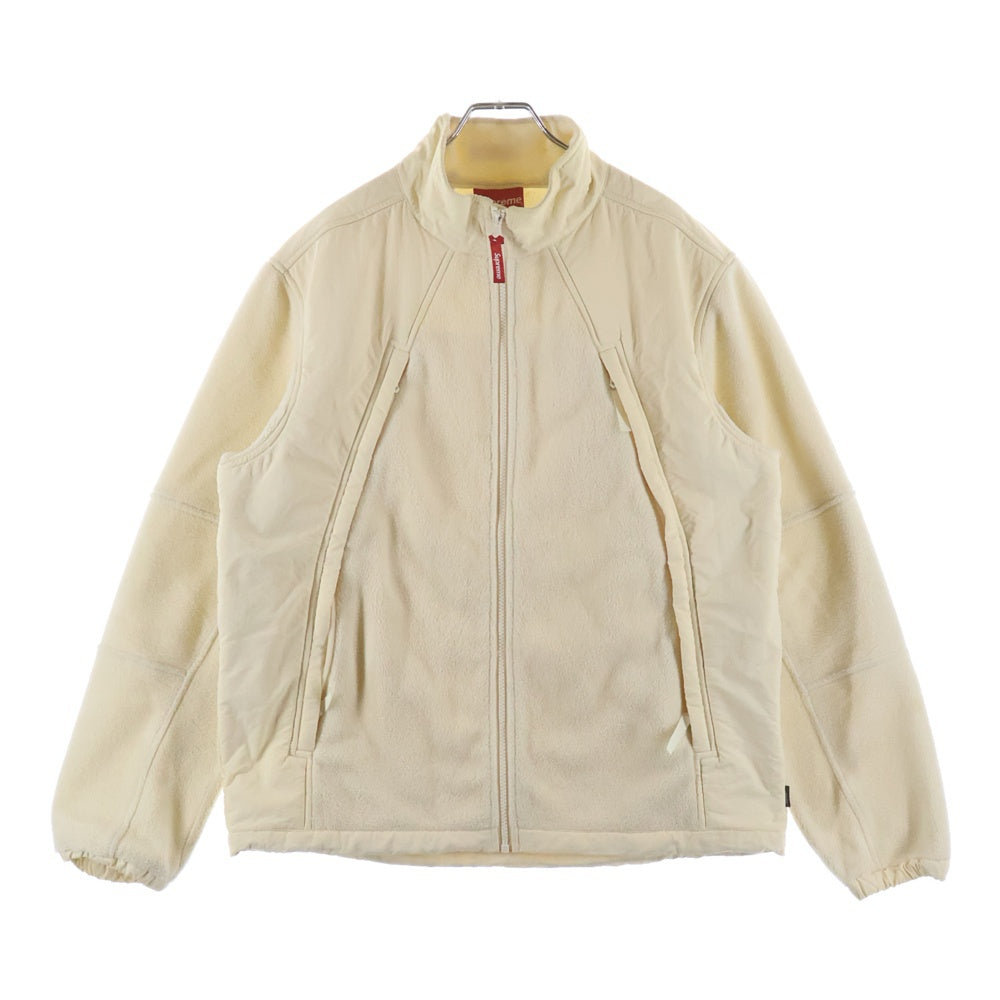 SUPREME(シュプリーム) 22AW Polartec Zip Up Jacket ポーラテックジップアップジャケット フリース 切替アイボリー