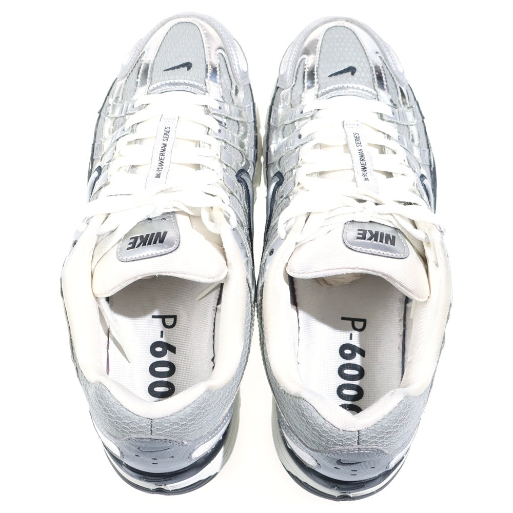 NIKE(ナイキ) P-6000 Metallic Silver メタリックシルバー ローカットスニーカー US9/27.0cm CN0149-001 シルバー