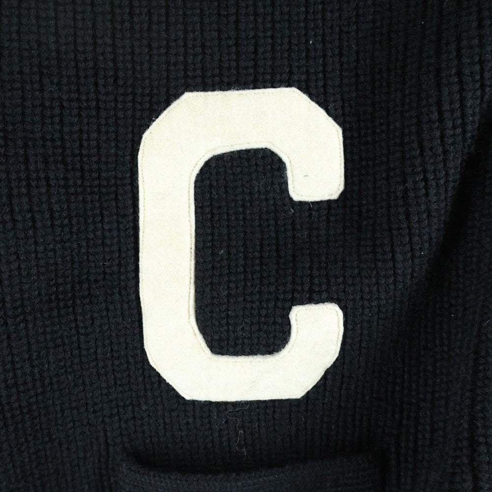 CELINE(セリーヌ) COLLEGE CARDIGAN 2AD0P830I.38EC カレッジロゴニットカーディガン ブラック