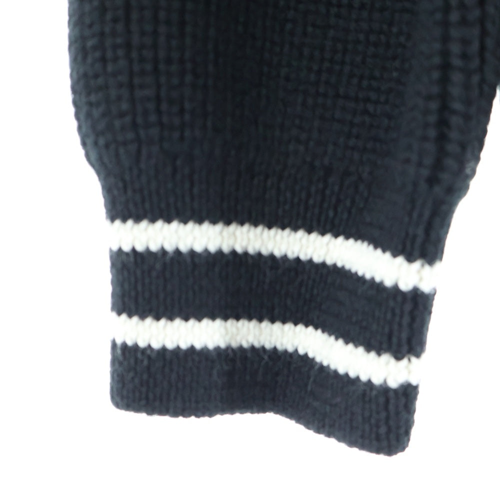 CELINE(セリーヌ) COLLEGE CARDIGAN 2AD0P830I.38EC カレッジロゴニットカーディガン ブラック